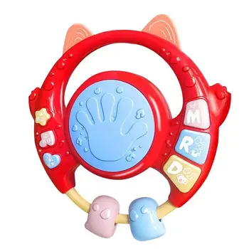 Jucărie Pentru Copii De Mână Tambur Montessori Jucării Pentru Copii Muzicale De Top De Masă Tambur Senzoriale Jucărie De Sunet Și Lumină Copii Instrumente De Jucărie Senzorială Tambur