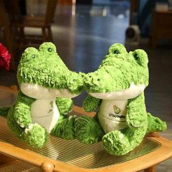 25/35/45cm Drăguț crocodil Verde Kawaii Jucării de Pluș Minunat Pernă de Pluș Moale Animale de Păpuși Cadou de Ziua de nastere pentru Copii