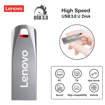 Lenovo Usb 3.0 Usb Stick de 64GB stick 16GB 32GB Metal Flash Driver PenDrive 128GB de Memorie Flash, Laptop, Stick Memorie Usb Cadou
