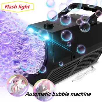 Masina de bule Upgrade Bubble Blower,50000+ Bule Pe Minut Automată Bubble Maker Operate de Plugin sau Baterii Portabile